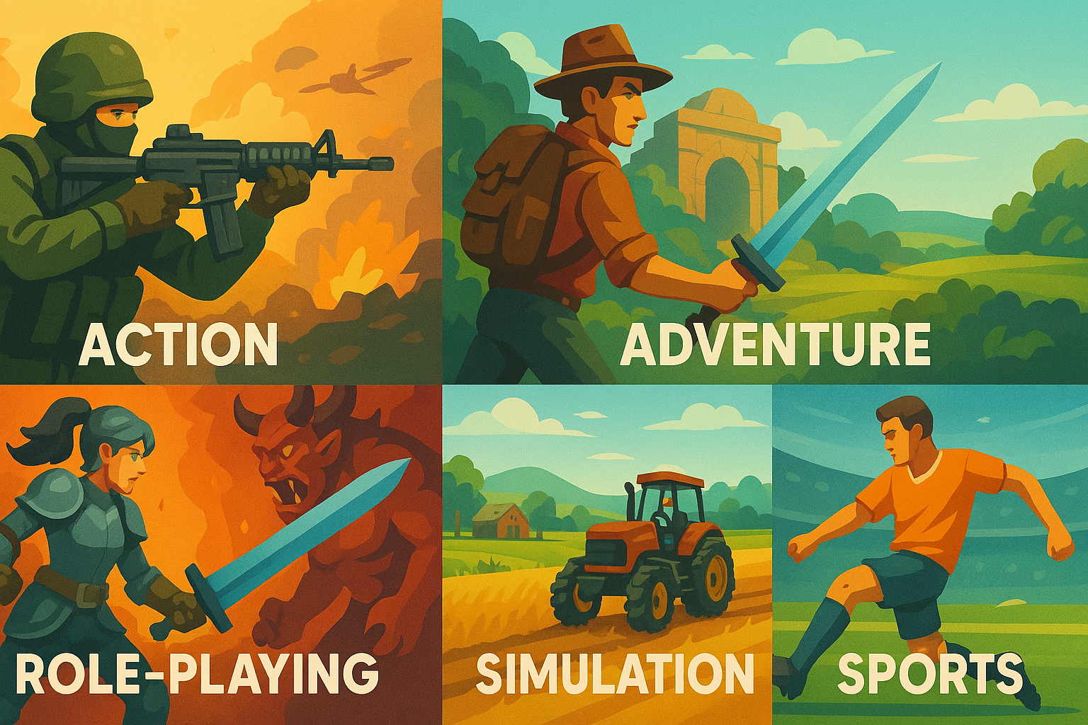 Quels sont les types de jeux vidéo ? 27 Les différents types de jeux vidéos