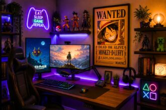 Image d'une chambre de geeks