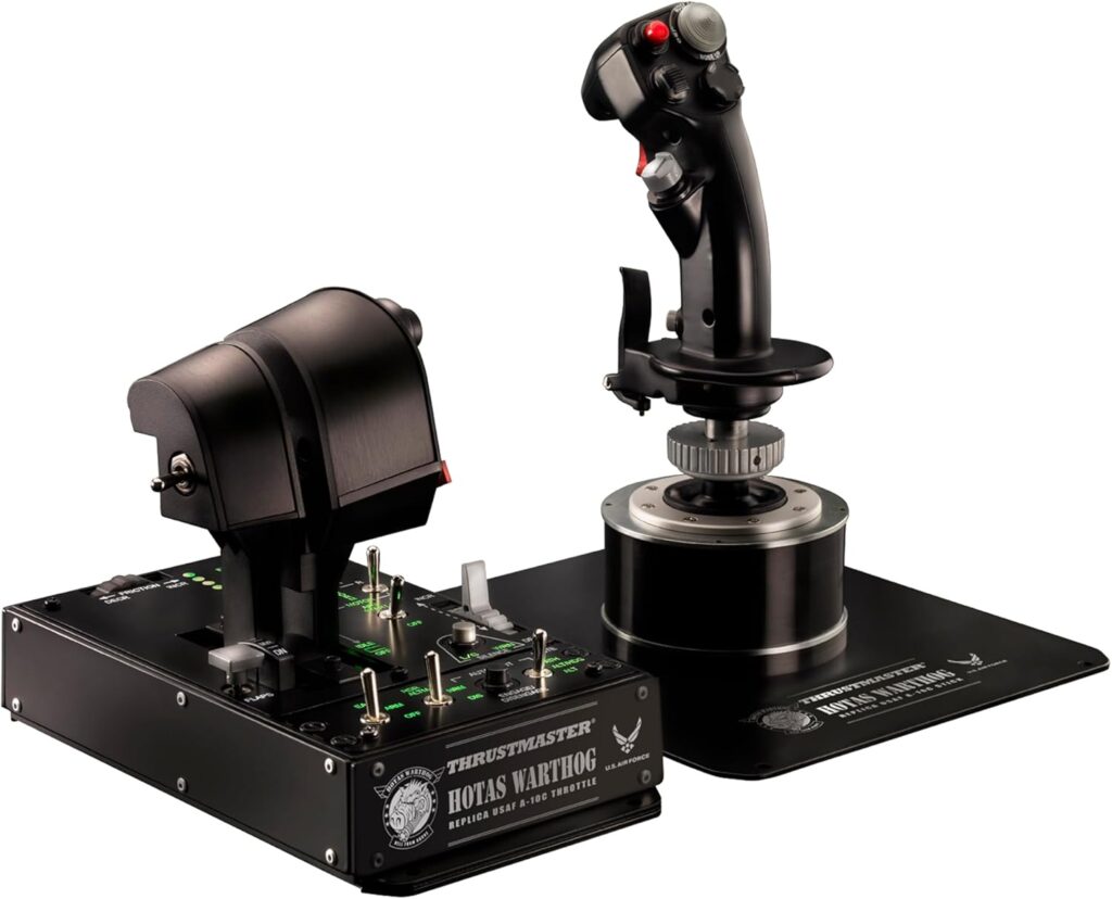 Thrustmaster HOTAS Warthog en métal, réplique du manche et de la manette A-10C