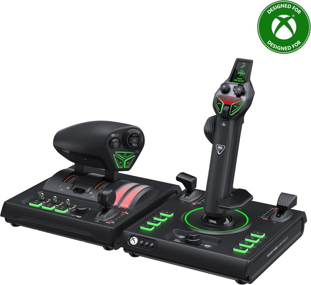 Turtle Beach VelocityOne Flightstick avec écran intégré et rétroéclairage vert